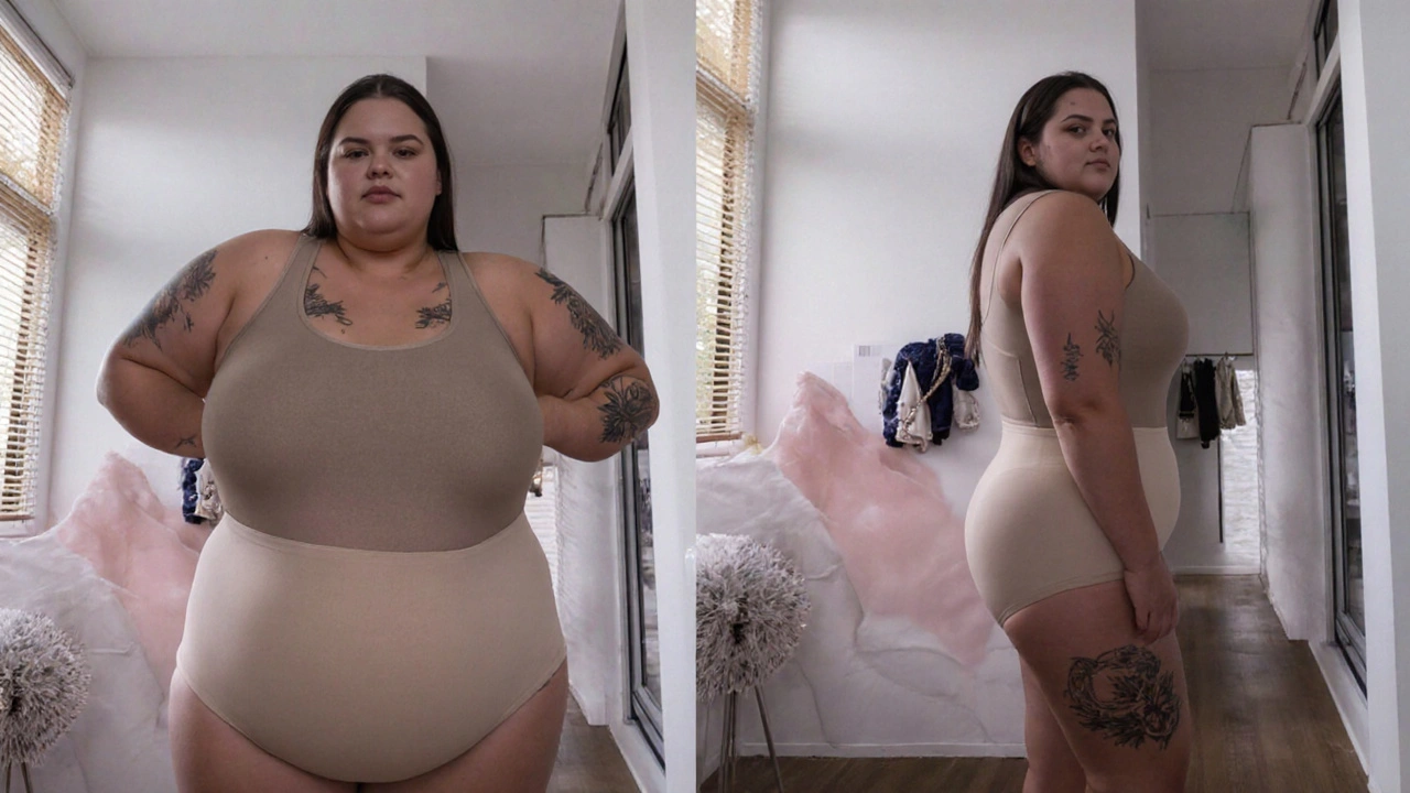 Thais Carla conta como o shapewear alivia o excesso de pele após cirurgia bariátrica